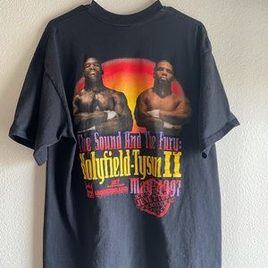 Vintage 1997 Holyfield Vs Tyson Boxing Match Promo T-Shirt